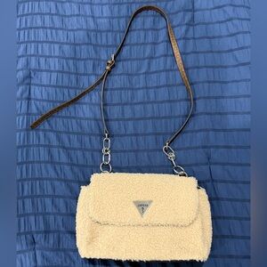 Guess Cream and Brown Crossbody Bag